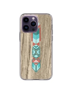 iPhone 14 Pro Max Case Totem Tribal Aztec Wood Wood -...