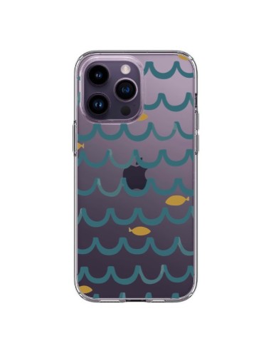 Cover iPhone 14 Pro Max Pesce Acqua Trasparente - Dricia Do