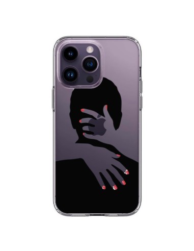 Coque iPhone 14 Pro Max Calin Hug Mignon Amour Love Cute Transparente - Dricia Do