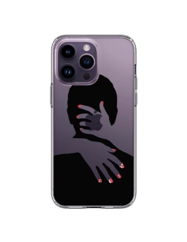 Cover iPhone 14 Pro Max Calin Hug Amore Carino Trasparente - Dricia Do