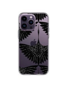 Cover iPhone 14 Pro Max Pavone Trasparente - Dricia Do