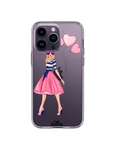 Coque iPhone 14 Pro Max Legally Blonde Love Transparente - kateillustrate