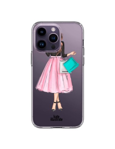 Cover iPhone 14 Pro Max Shopping Time Trasparente - kateillustrate