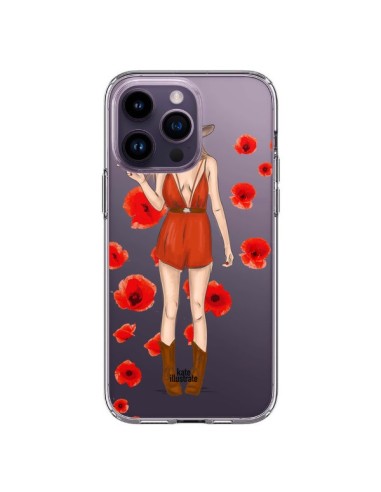 Cover iPhone 14 Pro Max Young Wild and Free Coachella Trasparente - kateillustrate