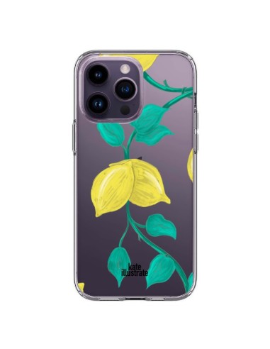 Cover iPhone 14 Pro Max Limoni Trasparente - kateillustrate