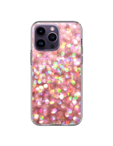 Coque iPhone 14 Pro Max Paillettes Pinkalicious - Lisa Argyropoulos