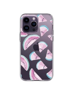 Cover iPhone 14 Pro Max Anguria Frutta Estate Trasparente...