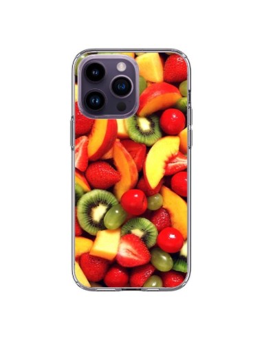 Coque iPhone 14 Pro Max Fruit Kiwi Fraise - Laetitia