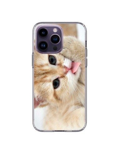 Coque iPhone 14 Pro Max Chat Cat Tongue - Laetitia
