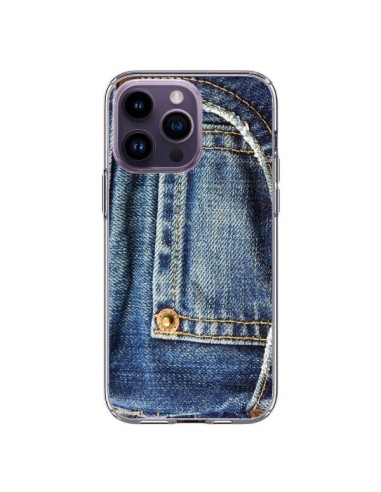 Cover iPhone 14 Pro Max Jean Blu Vintage - Laetitia