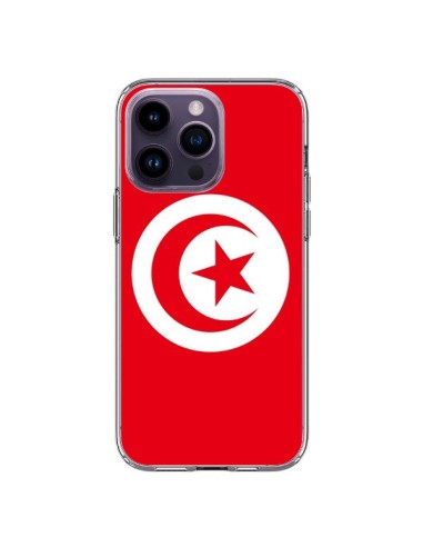 Coque iPhone 14 Pro Max Drapeau Tunisie Tunisien - Laetitia
