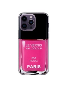 iPhone 14 Pro Max Case Nail polish Paris Riviera Pink -...