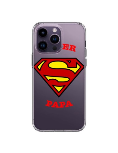 Cover iPhone 14 Pro Max Super Papà Trasparente - Laetitia