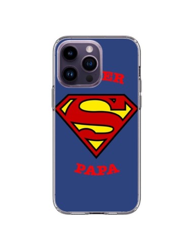 Coque iPhone 14 Pro Max Super Papa Superman - Laetitia