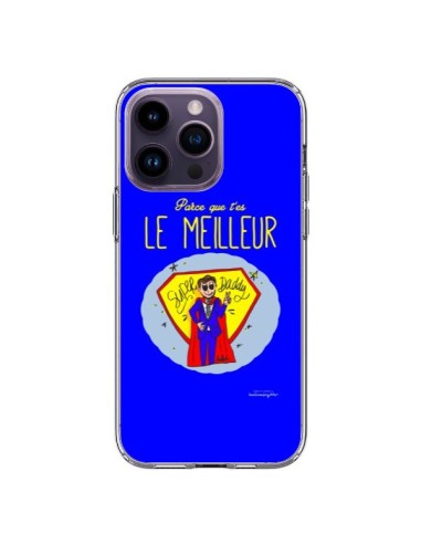Coque iPhone 14 Pro Max Le meilleur Papa Fête des Pères - Leellouebrigitte