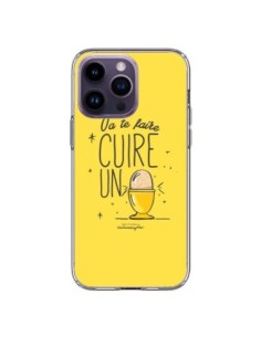iPhone 14 Pro Max Case Va te faire cuir un oeuf Yellow -...