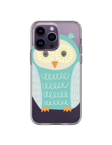 Coque iPhone 14 Pro Max Hibou Owl Transparente - Petit Griffin
