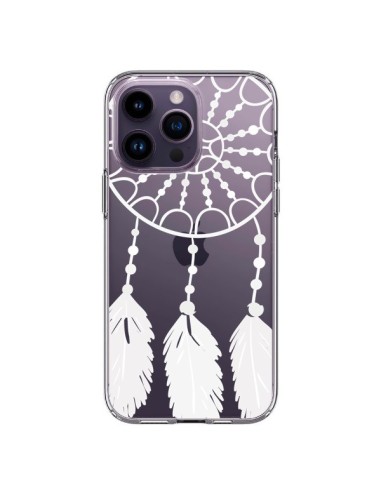 iPhone 14 Pro Max Case Dreamcatcher White Dreamcatcher Clear - Petit Griffin