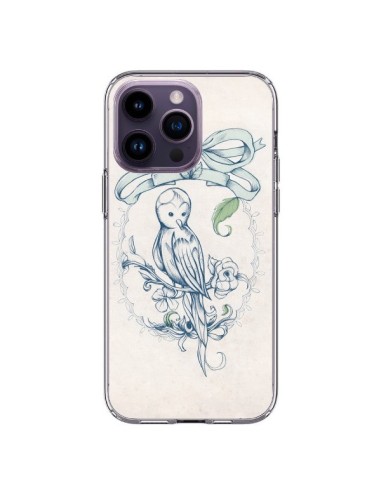 Coque iPhone 14 Pro Max Bird Oiseau Mignon Vintage - Lassana