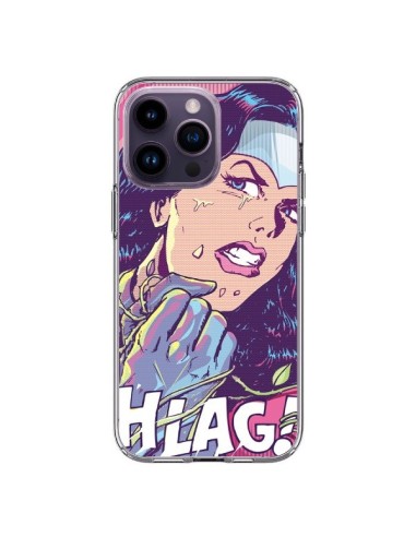 Cover iPhone 14 Pro Max Ragazza Shlag Comico BD - Lassana