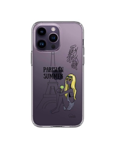 Coque iPhone 14 Pro Max Parisian Summer Ete Parisien Transparente - Lolo Santo