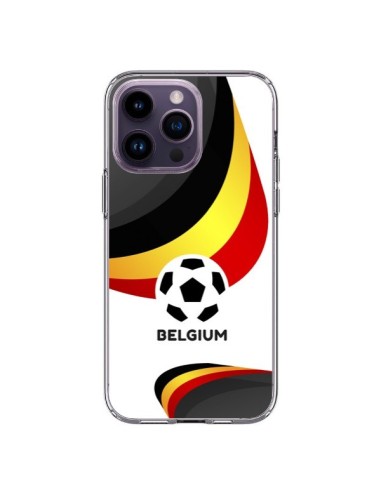 Coque iPhone 14 Pro Max Equipe Belgique Football - Madotta