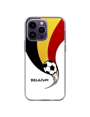 Coque iPhone 14 Pro Max Equipe Belgique Belgium Football - Madotta