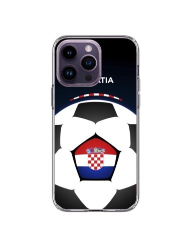 Coque iPhone 14 Pro Max Croatie Ballon Football - Madotta