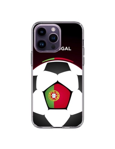 Coque iPhone 14 Pro Max Portugal Ballon Football - Madotta