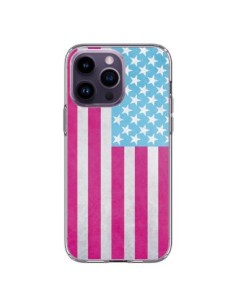 Cover iPhone 14 Pro Max Bandiera USA Vintage - Mary Nesrala