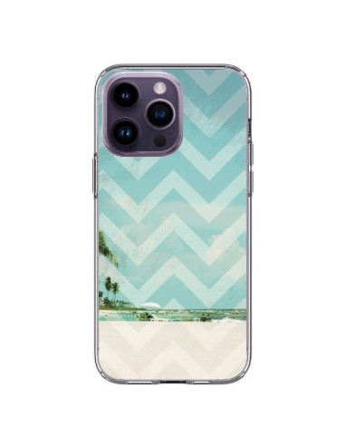 Cover iPhone 14 Pro Max Chevron Beach Dreams Triangolo Azteco Estate - Mary Nesrala