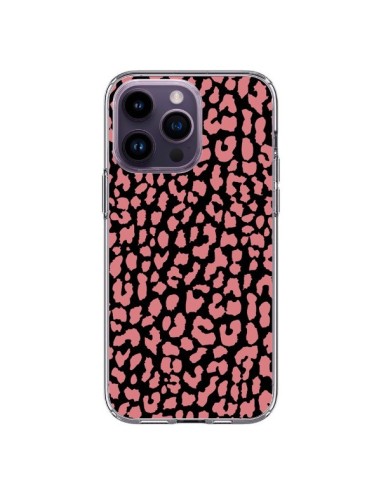Coque iPhone 14 Pro Max Leopard Corail - Mary Nesrala
