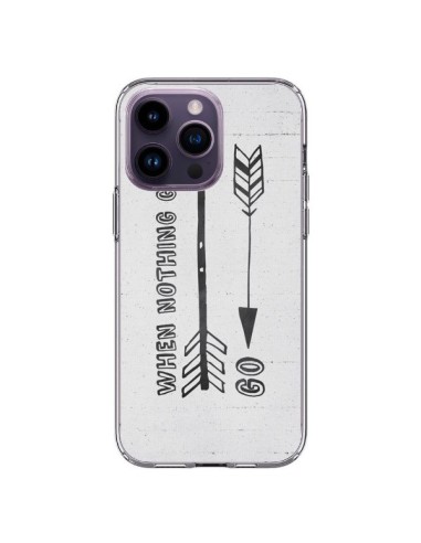 Coque iPhone 14 Pro Max When nothing goes right - Mary Nesrala