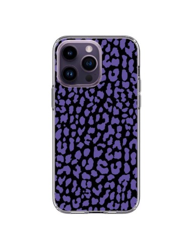 Coque iPhone 14 Pro Max Leopard Violet - Mary Nesrala