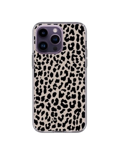 Coque iPhone 14 Pro Max Leopard Marron - Mary Nesrala