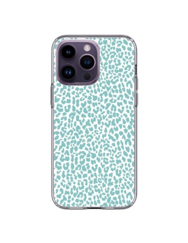 Cover iPhone 14 Pro Max Leopardo Turchese - Mary Nesrala