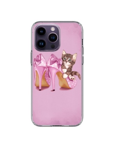 Coque iPhone 14 Pro Max Chaton Chat Kitten Chaussure Shoes - Maryline Cazenave