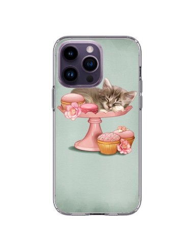 Coque iPhone 14 Pro Max Chaton Chat Kitten Cookies Cupcake - Maryline Cazenave