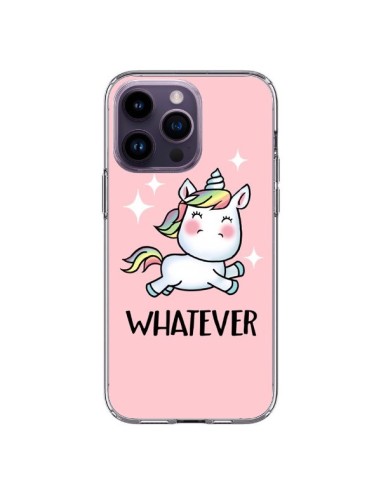 Coque iPhone 14 Pro Max Licorne Whatever - Maryline Cazenave