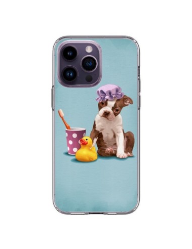 Coque iPhone 14 Pro Max Chien Dog Canard Fille - Maryline Cazenave