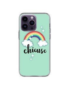Coque iPhone 14 Pro Max Chieuse Arc en Ciel - Maryline...