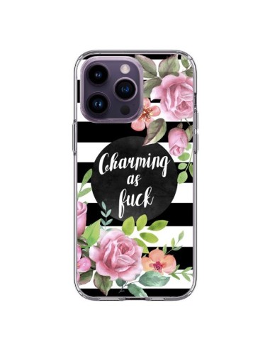 Coque iPhone 14 Pro Max Charming as Fuck Fleurs - Maryline Cazenave