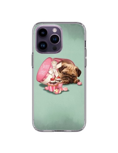 Coque iPhone 14 Pro Max Chien Dog Cupcakes Gateau Bonbon Boite - Maryline Cazenave