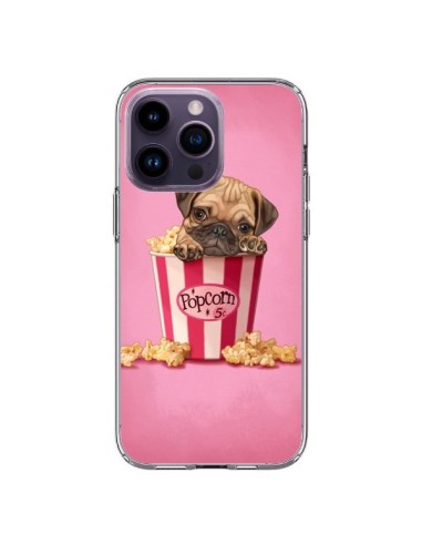Coque iPhone 14 Pro Max Chien Dog Popcorn Film - Maryline Cazenave