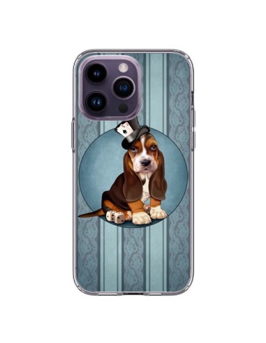 Coque iPhone 14 Pro Max Chien Dog Jeu Poket Cartes - Maryline Cazenave