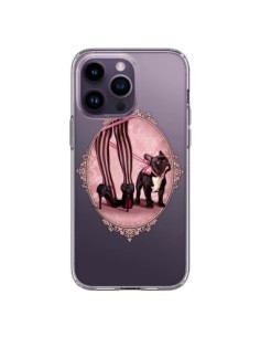 iPhone 14 Pro Max Case Lady Jambes Dog Bulldog Dog Pink...