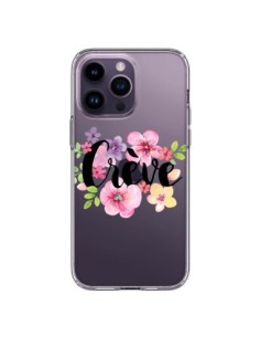 Coque iPhone 14 Pro Max Crève Fleurs Transparente -...