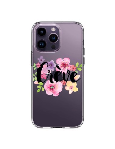 Cover iPhone 14 Pro Max Crève Fiori Trasparente - Maryline Cazenave