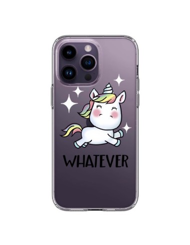 iPhone 14 Pro Max Case Unicorn Whatever Clear - Maryline Cazenave