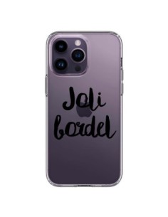 Cover iPhone 14 Pro Max Joli Bordel Trasparente -...